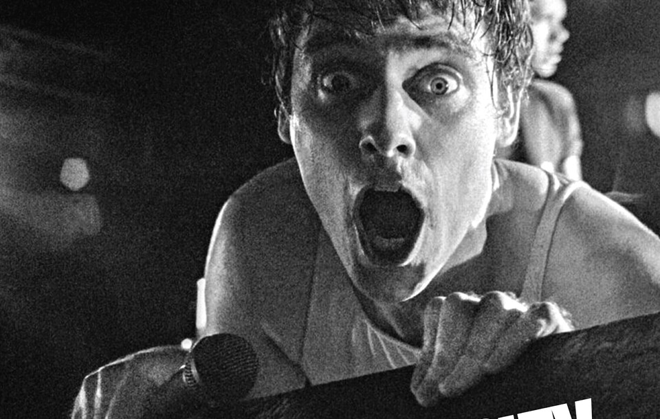 Doc Neeson, The Angels, Adelaide University, Adelaide, December 1981 (copyright with and reproduced courtesy of Eric Algra)